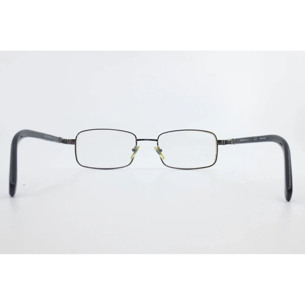 Sferoflex 2206 268 Gunmetal Silver Rectangular Metal Eyeglass Frames 55-19-140